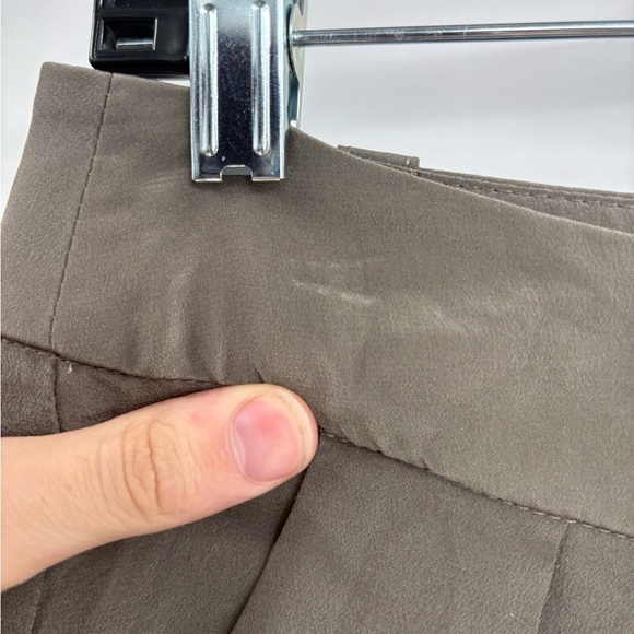 Stone cold fox trousers 100% silk green harem cropped work pants size xs/small - Picture 6 of 16